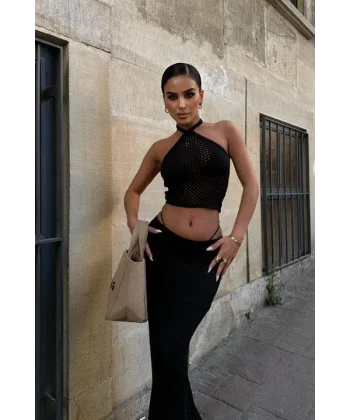 Sidney Kroşe Crop Takım 9843