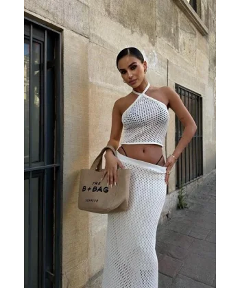 Sidney Kroşe Crop Takım 9843