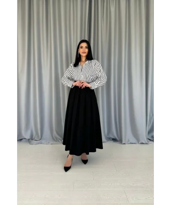 Siyah Çizgili Gömlek