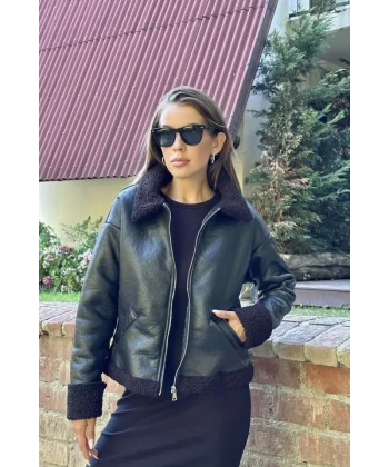 Siyah Kürklü Ceket