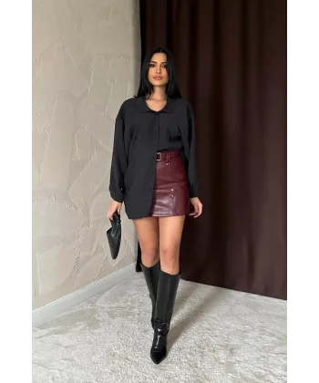 Siyah Salaş Gömlek