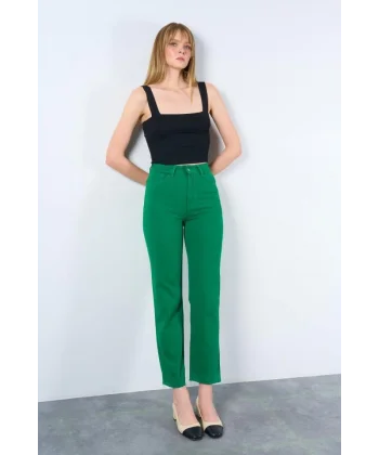 Strong Düz Pantolon  Benetton Yeşili