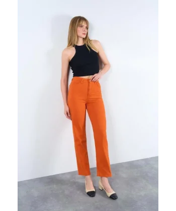 Strong Düz Pantolon  Oranj