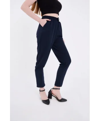 Tam Kalıp Basic Eşofman Pantolon  acivert