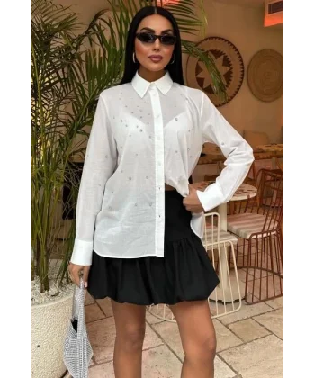 Taş Çakımlı Vual Gömlek 3443