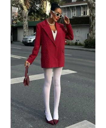 Taş Detaylı Premium Blazer Ceket 6122