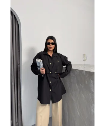 TASARIM GÖMLEK - Siyah