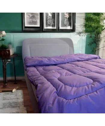 Tek Kişilik Doğal Yün Yorgan - Mor