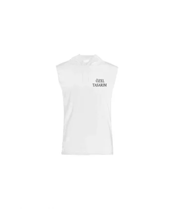 Tişört Tasarla Kapüşonlu Sıfır Kol Tişört