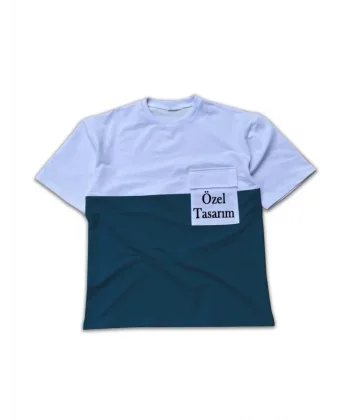 Tişört Tasarla Torba Cep Detaylı Parçalı