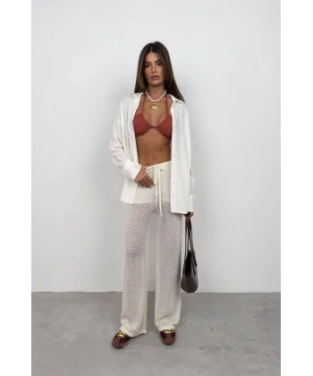 Tünel Detay Örgü Pantolon