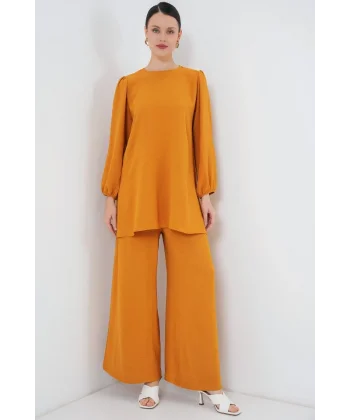 Tunik Pantolon Alt Üst Takım 6712 - Hardal