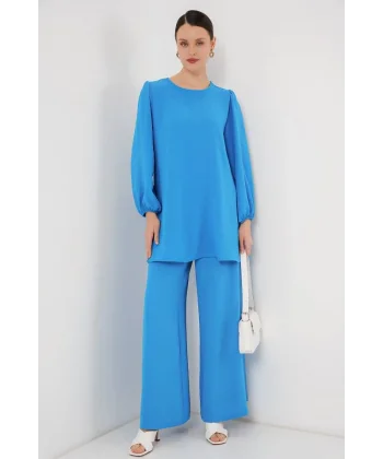 Tunik Pantolon Alt Üst Takım 6712 - Mavi