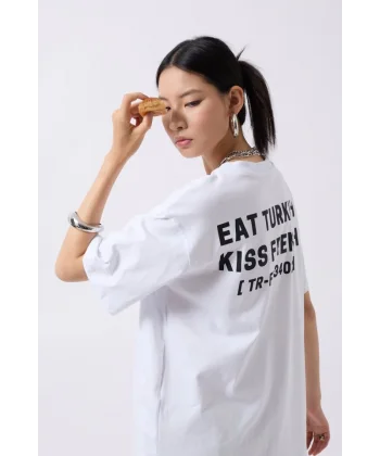 Turkish Sırt Baskılı Oversize T-Shirt