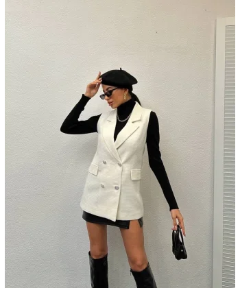 Tüvi̇t etal Düğme Yelek