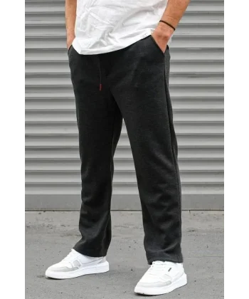 Üç İplik Basic Eşofman Pantolon - Antrasit