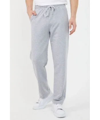 Üç İplik Basic Eşofman Pantolon - Gri