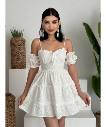 ucca Kolu astikli ini Elbise