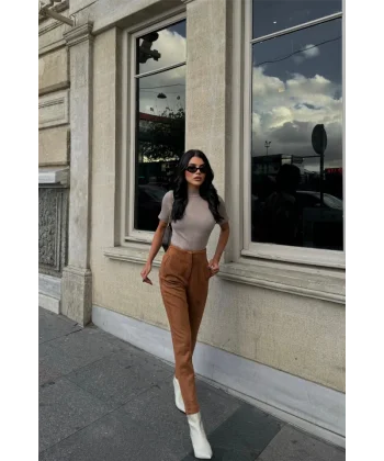 ÜET PANTOON PENİ  Taba