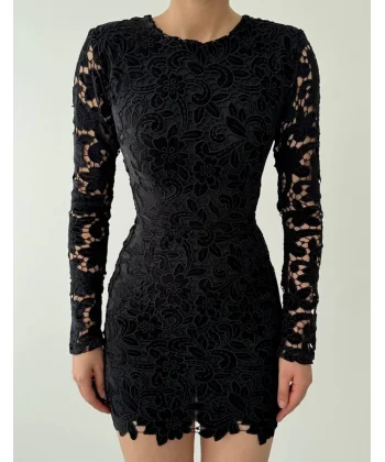 uff Çiçek Detaylı Elbise