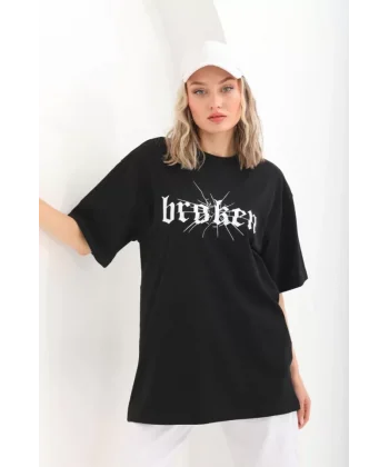 Unisex Baskılı Oversize Thirt  iyah