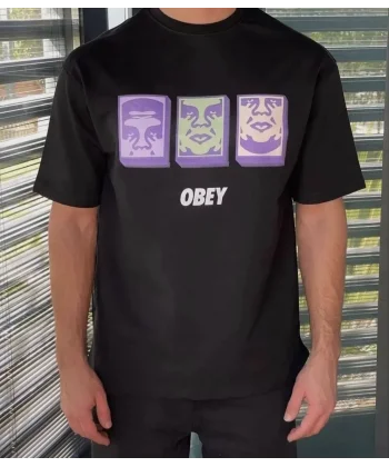 Unisex Bisiklet Yaka Baskılı Oversize T-Shirt - Siyah