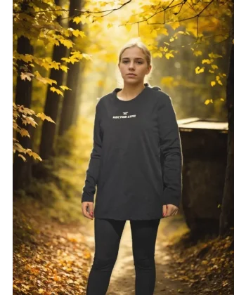 Unisex Bisiklet Yaka Uzun Kollu Thirt  iyah