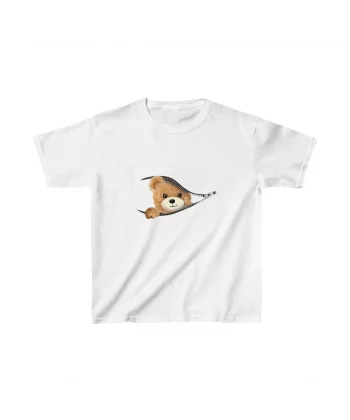 Unisex Çocuk Baskılı T-Shirt - Beyaz