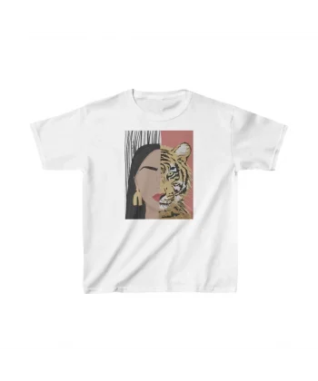 Unisex Çocuk Baskılı T-Shirt - Beyaz