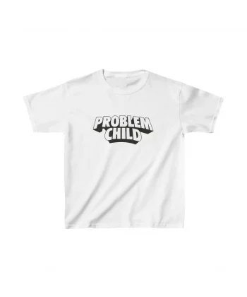 Unisex Çocuk Baskılı T-Shirt - Beyaz