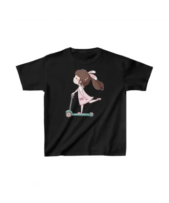 Unisex Çocuk Baskılı T-Shirt - Siyah