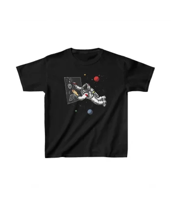 Unisex Çocuk Baskılı T-Shirt - Siyah