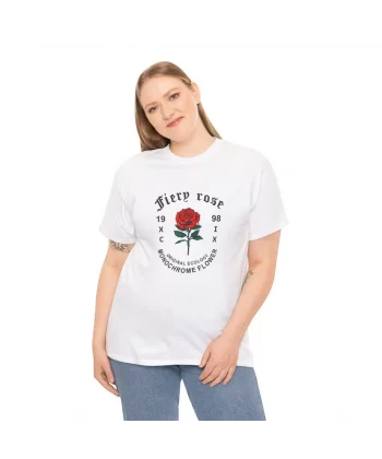 Unisex Kadın Bisiklet Yaka Baskılı T-Shirt - Beyaz