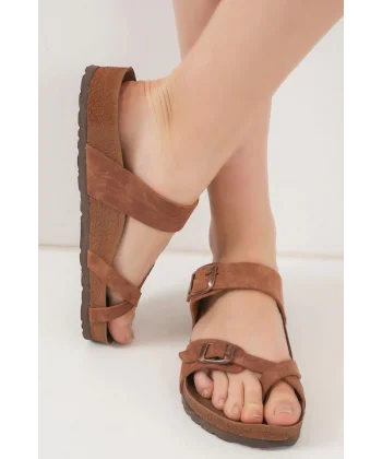 Unisex Ortopedik Terlik 010181 - Taba