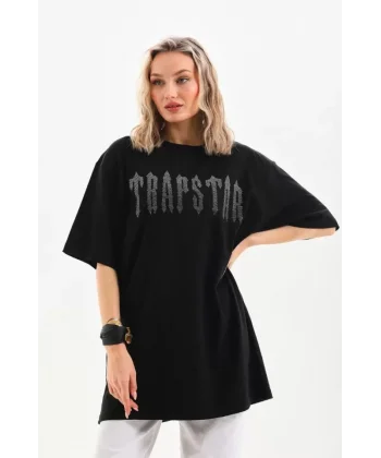 Unisex Taş Desenli Oversize Thirt  iyah