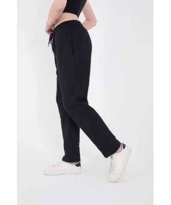 Unisex Üç İplik Basic Eşofman Pantolon  acivert