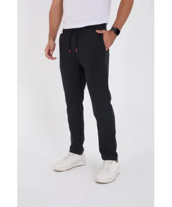 Unisex Üç İplik Basic Eşofman Pantolon - Antrasit