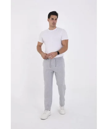 Unisex Üç İplik Basic Eşofman Pantolon - Gri