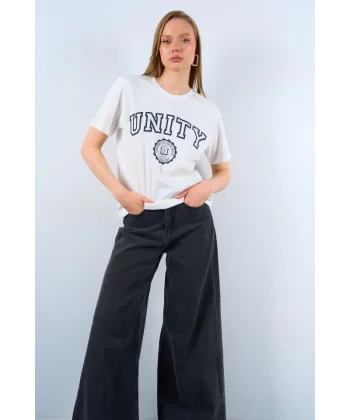 UNİTY Tshirt  Krem