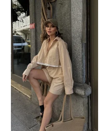 Urania Crop Şort Takım 9731-08