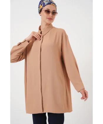 Uzun Gömlek Tunik 5945 - Bisküvi