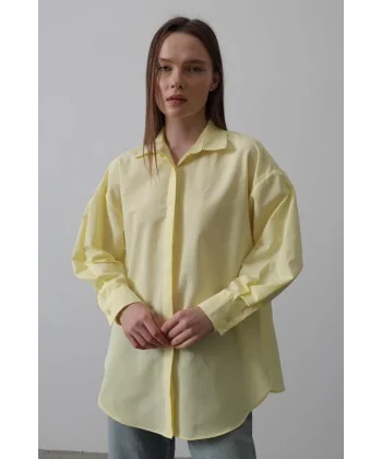 Uzun Kol Gömlek - Sarı