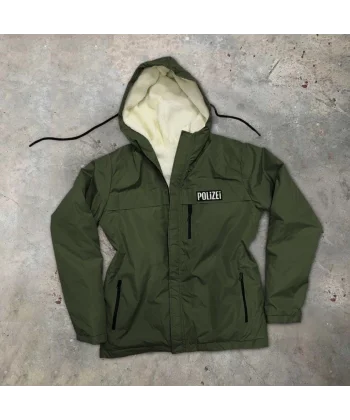 Uzun Kol Kapşonlu İçi Kürklü ont  Haki