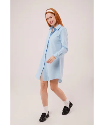 Uzun Kollu Bebe avisi Tunik Gömlek Elbise