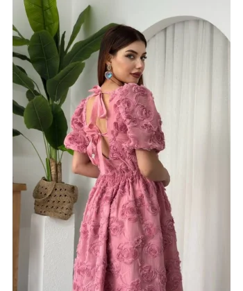 Wear Sırt Bağlama Detaylı Elbise