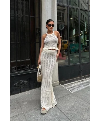 Wendy Kroşe Crop Takım 9841