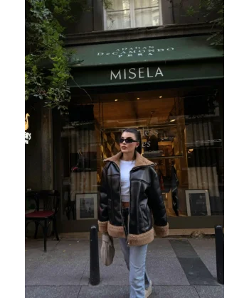 YAKA VE KO ANŞET KÜRK DETAYI DERİ ONT  iyahTaba