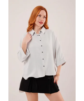 Yarasa Kol Rahat Kalıp elanj Gömlek