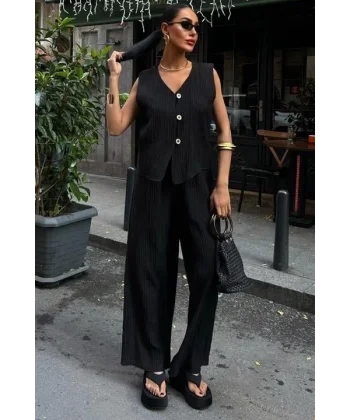 Yelek Pantolon Kırınkıl Kumaş Takım 10032