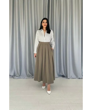 Yeşil Çizgili Gömlek